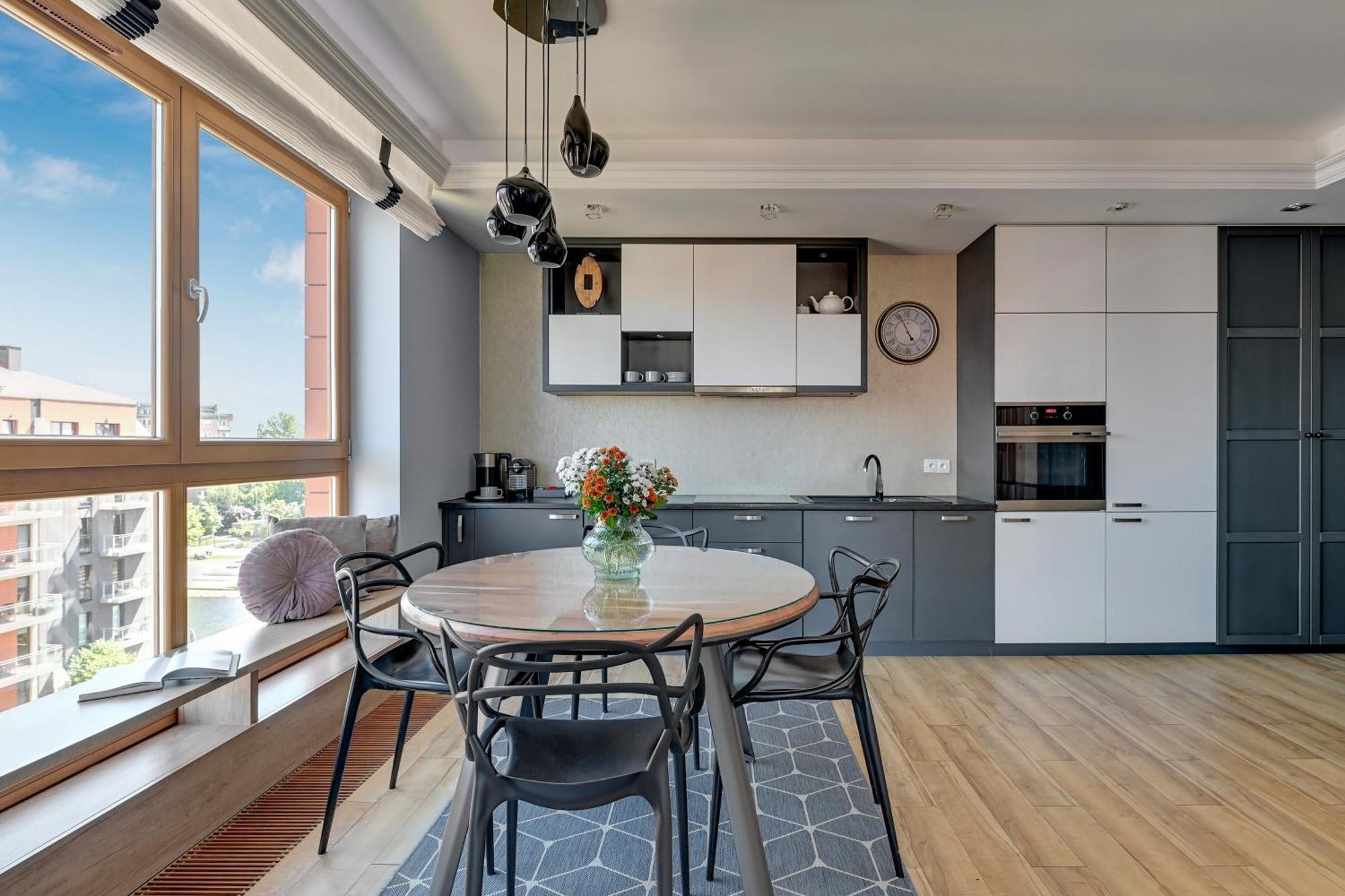 גדנסק Aura - Riverside & Parking By Downtown Apartments חדר תמונה